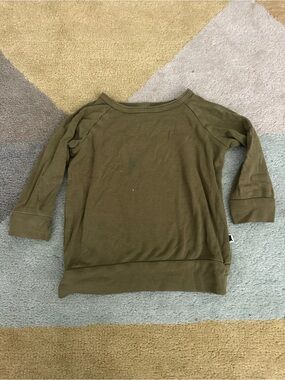 Little & Lively Kids Olive Green Long Sleeve Top